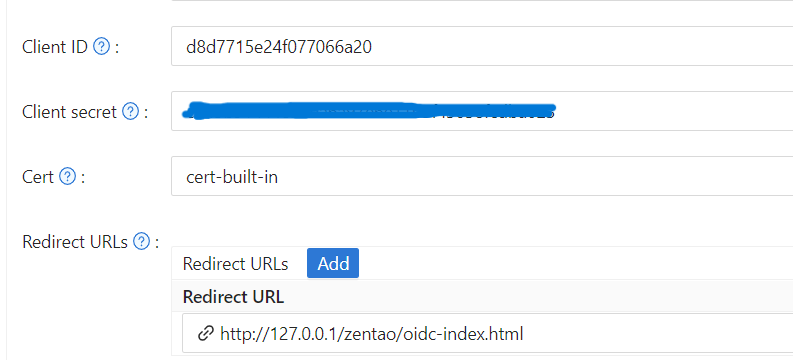 Casdoor Application Setting